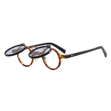 Popular Flip Up Retro Small Round Metal Sun Glasses