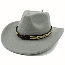 Faux Suede Western Hat