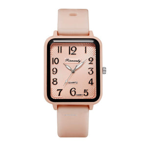 Rectangle Digital Simple Quartz Watch