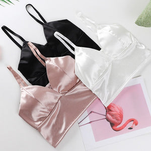 Wireless Spaghetti Strap Bra