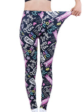 Colorful Print High Waist Soft Leggings