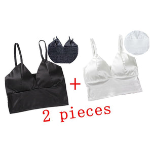 Wireless Spaghetti Strap Bra