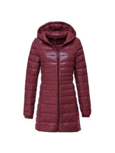 Long Ultra Light Down Jacket With Hood