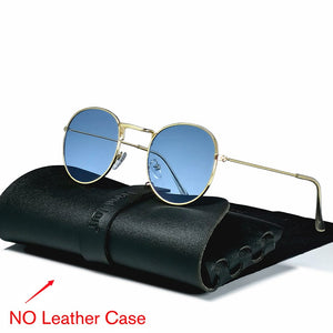 Round Retro Metal Sunglasses