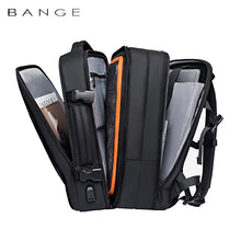 Business Aesthetic Expandable USB Large Capacity Waterproof Backpack