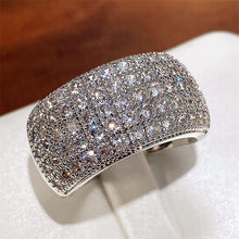 Huitan Micro Paved Cubic Zirconia Ring