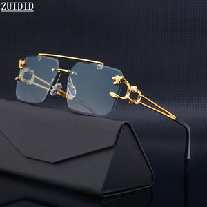 Retro Rimless Sunglasses