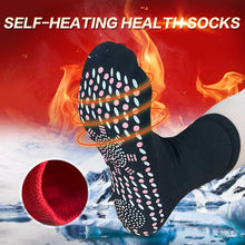 2 Pairs Self-heating Non-slip Dots Foot Massage Magnetic Therapy Health Socks