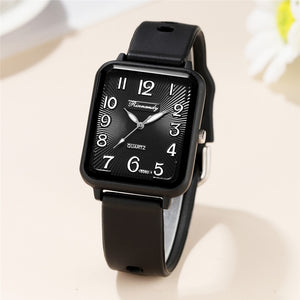 Rectangle Digital Simple Quartz Watch