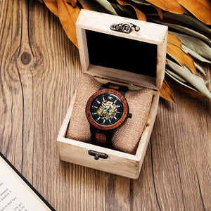 BOBO BIRD Automatic Wooden Stainless Steel Watch