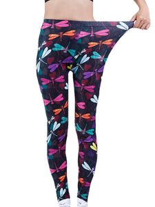 Colorful Print High Waist Soft Leggings