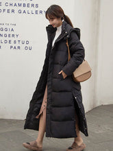 X-long Hooded Thick Down Cotton Winter Coat