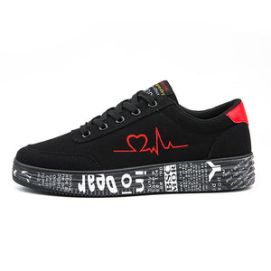 Vulcanized Casual Canvas Graffiti Shoes