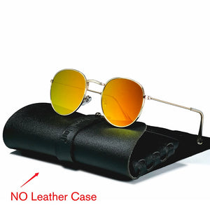 Round Retro Metal Sunglasses