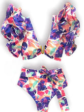 Two-Piece Padded Bra Ruffled Bikini Set