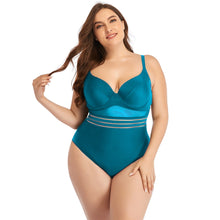 One Piece Sheer Waist Swimsuit