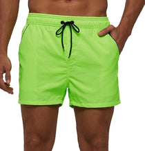 Two-tone Drawstring Closed Swimming Trunks