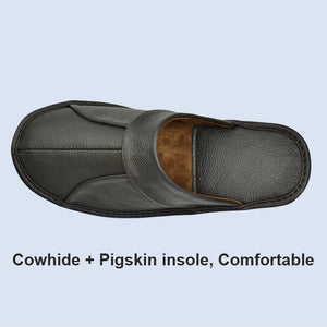 Genuine Leather Indoor Non-slip Slippers