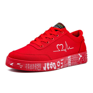 Vulcanized Casual Canvas Graffiti Shoes