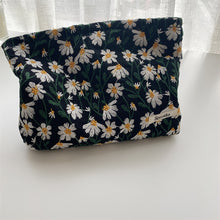 Floral Embroidered Canvas Beauty Case