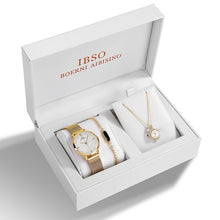 Quartz Crystal Bracelet Necklace Watch Set