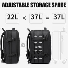 Business Aesthetic Expandable USB Large Capacity Waterproof Backpack