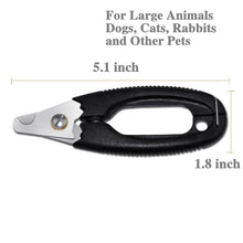 Stainless Steel Professional Pet Nail Clippers with Safety Guard