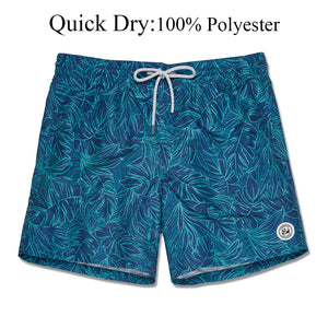 Quick Dry Beach Board Shorts with Mesh Lining