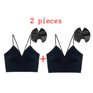 Wireless Spaghetti Strap Bra