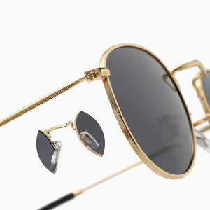 Round Retro Metal Sunglasses