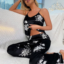 Sleep Top with Long Pant Floral Print Pajamas