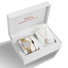 Quartz Crystal Bracelet Necklace Watch Set