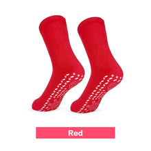 2 Pairs Self-heating Non-slip Dots Foot Massage Magnetic Therapy Health Socks