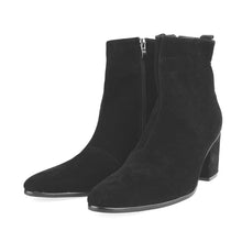 Italian Steel Pointed Toe Western Styles Double Buckle Strap Boots