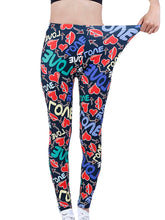 Colorful Print High Waist Soft Leggings