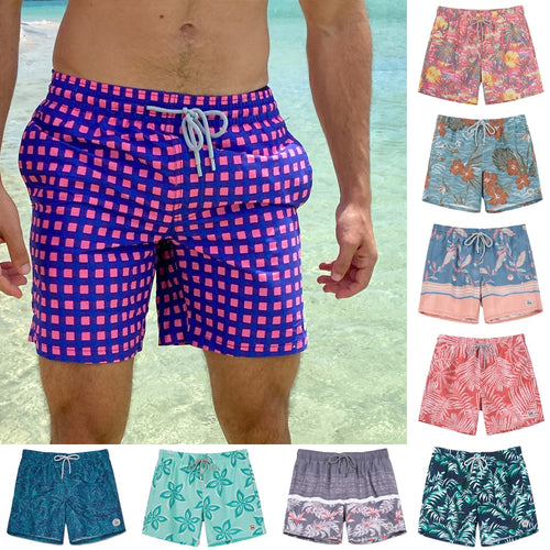 Quick Dry Beach Board Shorts with Mesh Lining