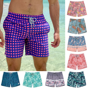 Quick Dry Beach Board Shorts with Mesh Lining