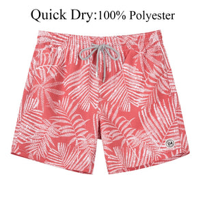 Quick Dry Beach Board Shorts with Mesh Lining