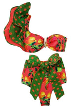 Two-Piece Padded Bra Ruffled Bikini Set