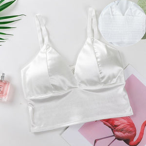 Wireless Spaghetti Strap Bra