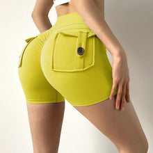 High Waist Sport Shorts With Pockets