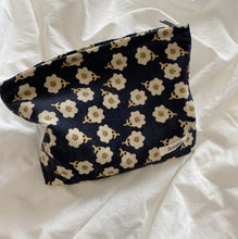 Floral Embroidered Canvas Beauty Case