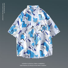 Hawaiian Print Loose Popular Beach Shirt