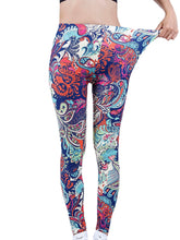 Colorful Print High Waist Soft Leggings