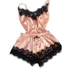 Stretch Satin Two-piece Pajama Set