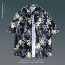 Hawaiian Print Loose Popular Beach Shirt