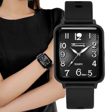 Rectangle Digital Simple Quartz Watch