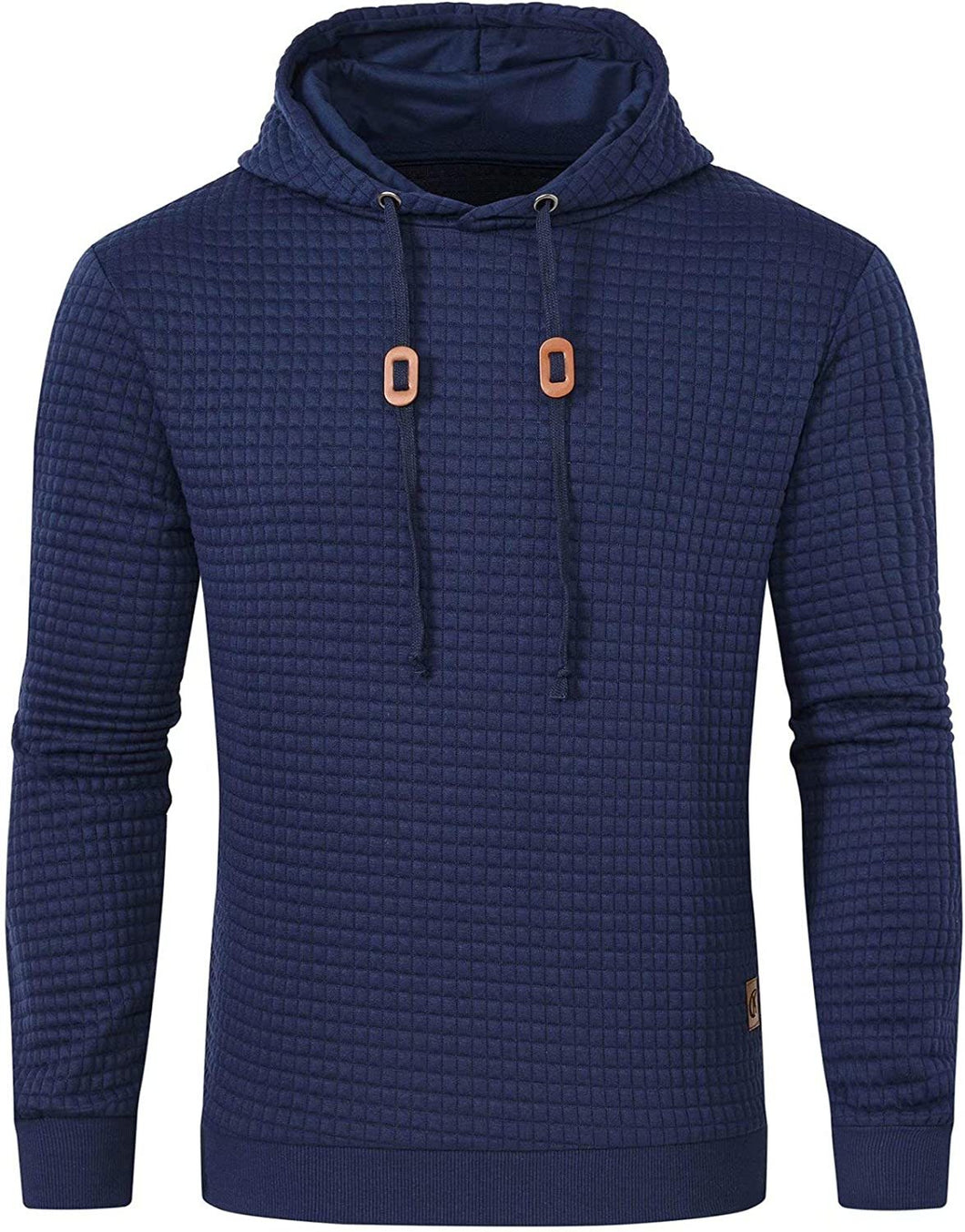 Plaid Jacquard Pullover Hoodie