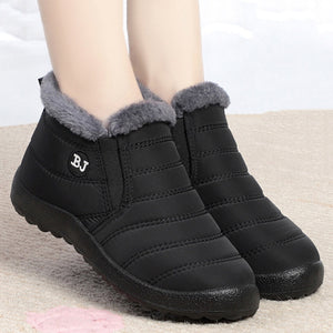 Winter Slip On Waterproof Ankle Boots