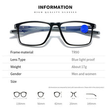 TR90 Ultralight Anti-blue Light Sport Reading Glasses